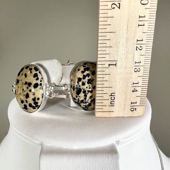 Dalmatian Jasper 925 Gemstone Pendant & Bracelet - Picture 6 of 7